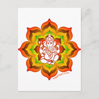Ganesh in Lotus Briefkaart