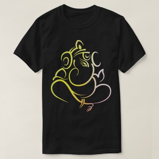 Ganesh Indian Elephant God T-shirt (Design voorkant)