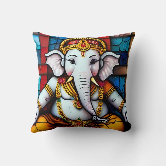 Ganesh Indiase God Godheid Kussen (Achterkant)