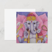 Ganesh Invitation of Flat Card Kaart (Voorkant / Achterkant)
