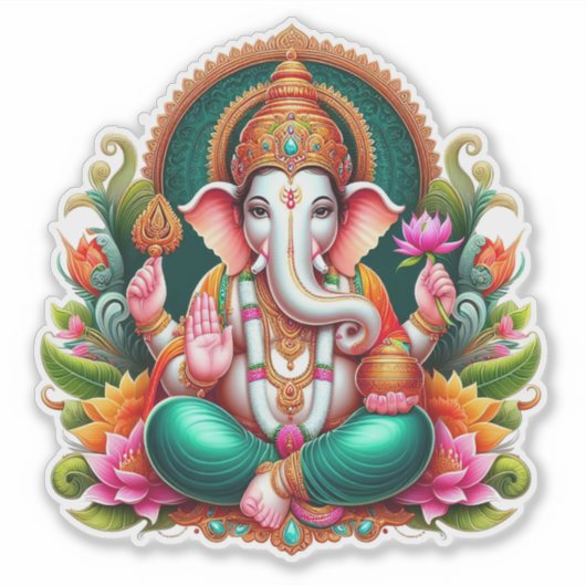 Ganesh Ji Sticker (Voorkant)