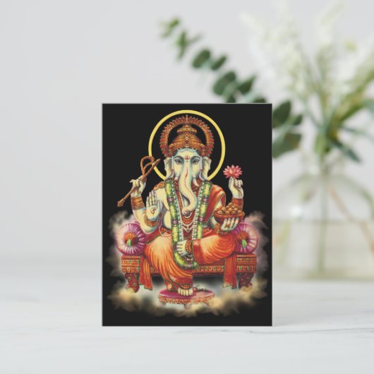 Ganesh-kaart Briefkaart (Staand voorkant)