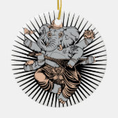Ganesh Keramisch Ornament (Voorkant)