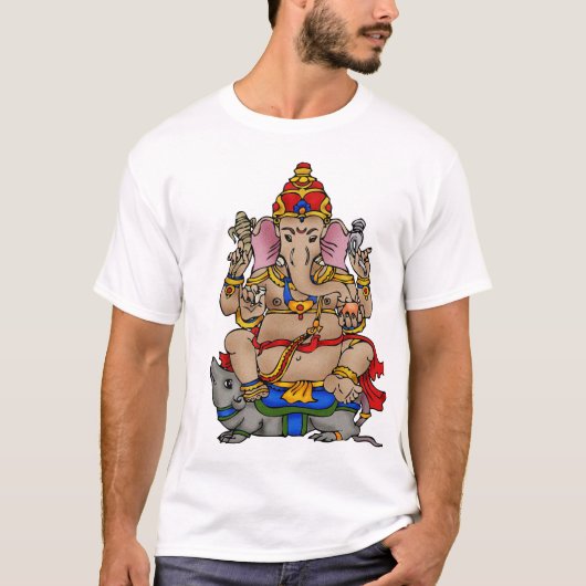 Ganesh-kleur T-shirt (Voorkant)