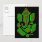 GANESH LEAF BRIEFKAART (Voorkant / Achterkant)