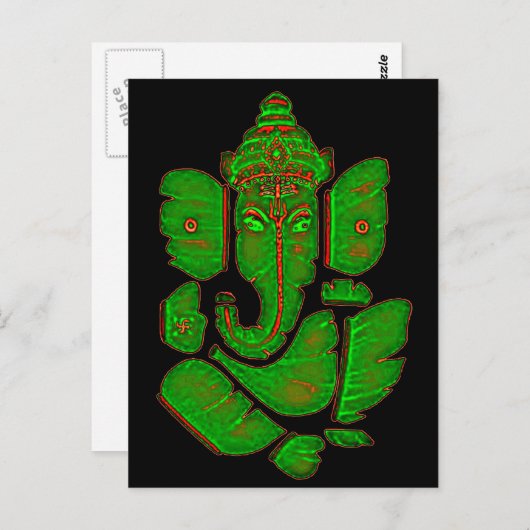 GANESH LEAF BRIEFKAART (Voorkant / Achterkant)
