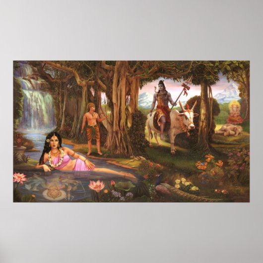 Ganesh Leela - Voordat Ganesh zijn olifantenhoofd  Poster (Voorkant)