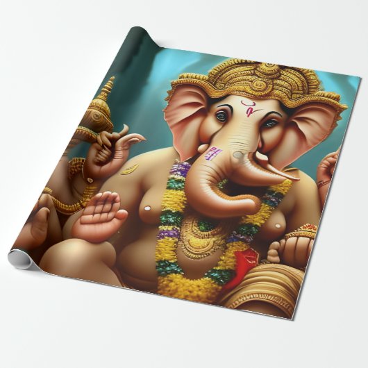 Ganesh neemt een Selfie Cadeaupapier (Uitgerold)