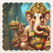 Ganesh neemt een Selfie Kartonnen Onderzetters (Voorkant)