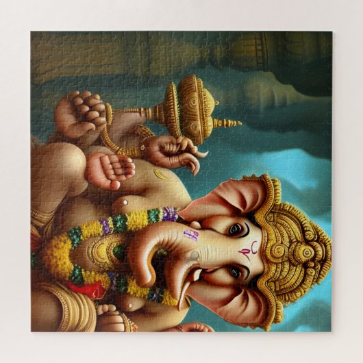 Ganesh neemt een Selfie Legpuzzel (Horizontaal)