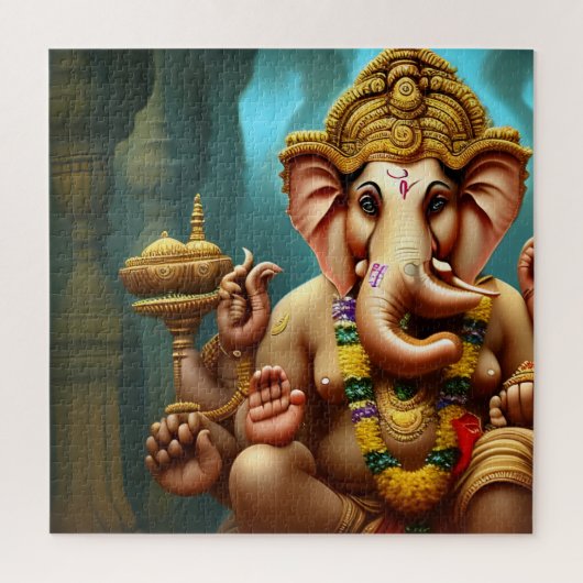 Ganesh neemt een Selfie Legpuzzel (Verticaal)