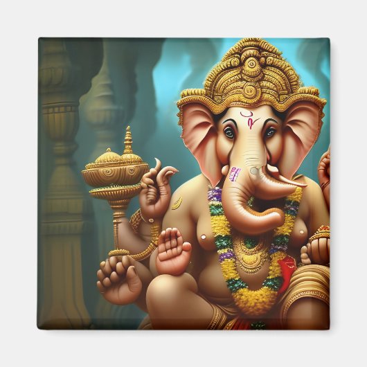 Ganesh neemt een Selfie Magneet (Voorkant)