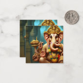 Ganesh neemt een Selfie Notitiekaartje (Voorkant / Achterkant in situ)