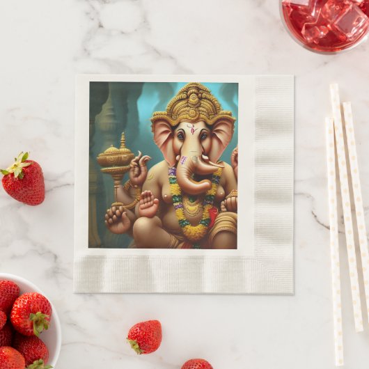 Ganesh neemt een Selfie Servet (Insitu)
