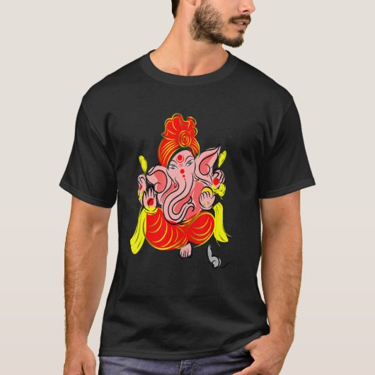 Ganesh Ohm Yoga  Third Eye  Isha  Hindu  Linga T-shirt (Voorkant)
