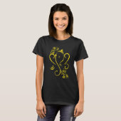 Ganesh Ohm Yoga Third Eye Isha Hindu Linga T-shirt (Voorkant volledig)