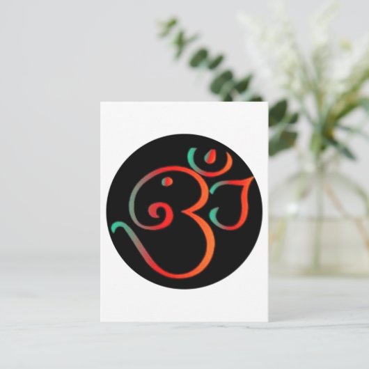 Ganesh Om Briefkaart (Staand voorkant)