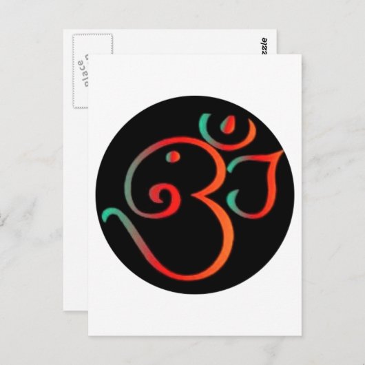 Ganesh Om Briefkaart (Voorkant / Achterkant)