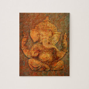 Ganesh op een achtergrond van de noodtoon legpuzzel