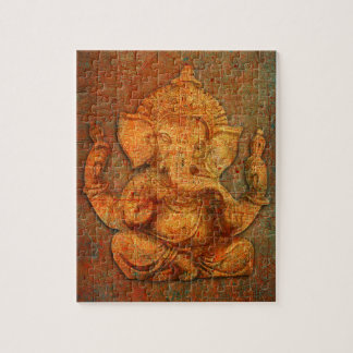 Ganesh op een achtergrond van de noodtoon legpuzzel