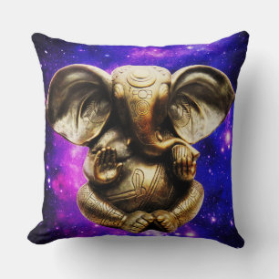 Ganesh op een Celestial Background Sierkussen