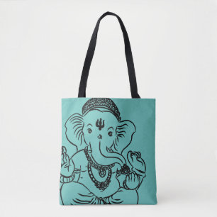 Ganesh over het gedrukte Tas