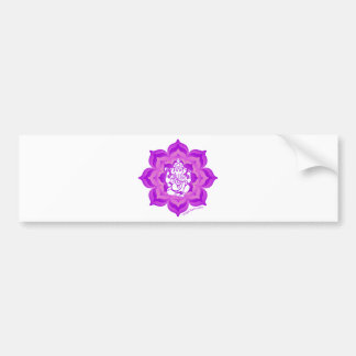 Ganesh paars design bumpersticker