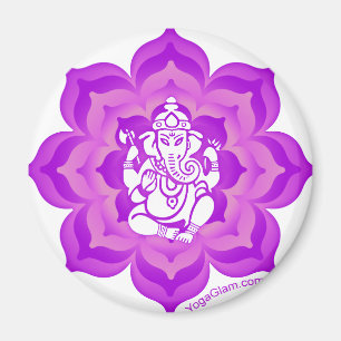 Ganesh paars design magneet