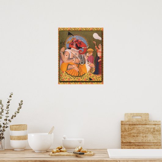 Ganesh Poster Geschikt voor beeld of beeld (Keuken)