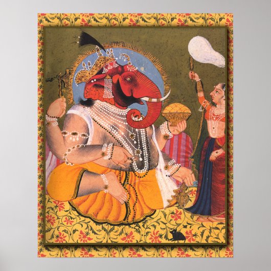 Ganesh Poster Geschikt voor beeld of beeld (Voorkant)