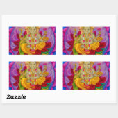 Ganesh Rechthoekige Sticker (Vel)