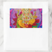 Ganesh Rechthoekige Sticker (Tas)