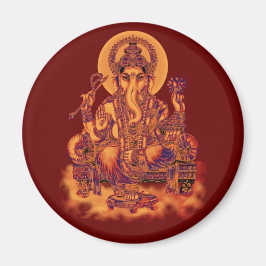 Ganesh - Remover van belemmeringen Magneet (Voorkant)
