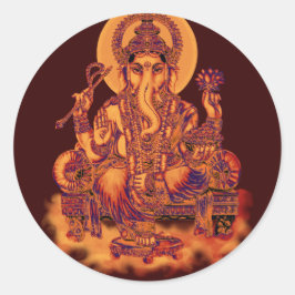Ganesh - Remover van belemmeringen Ronde Sticker
