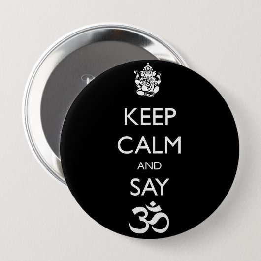 ganesh ronde button 4,0 cm (Voorkant /achterkant)