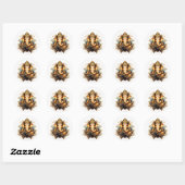 Ganesh Ronde Sticker (Vel)
