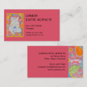 Ganesh roze Visitekaartje (Voorkant / Achterkant)