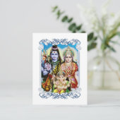 Ganesh, Shiva en Parvati, Lord Ganesha, Durga Briefkaart (Staand voorkant)