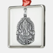 GANESH SILVER PENDANT METALEN ORNAMENT (Links)