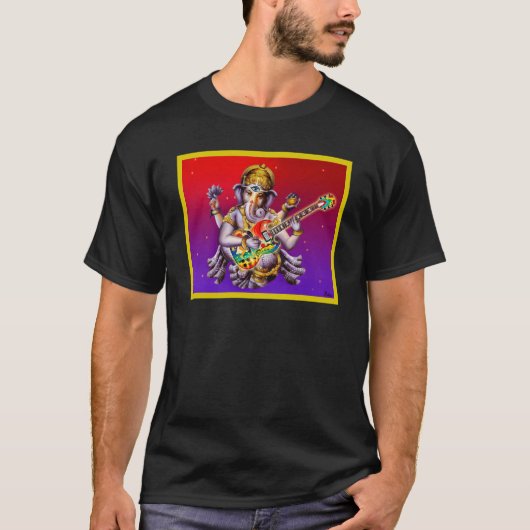 Ganesh speelt het dwaze T-shirt (Voorkant)
