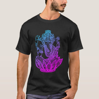 Ganesh Symbol Yoga Hindu Mannen Vrouwen Elephant M T-shirt