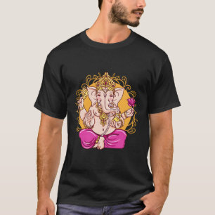 Ganesh Symbol Yoga Hindu Mannen Vrouwen Meditatie T-shirt