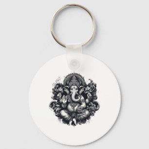Ganesh Symbool Yoga Hindoe Olifant God Ganesha Puj Sleutelhanger