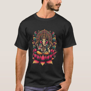 Ganesh Symbool Yoga Hindoe Olifant God Ganesha Puj T-shirt