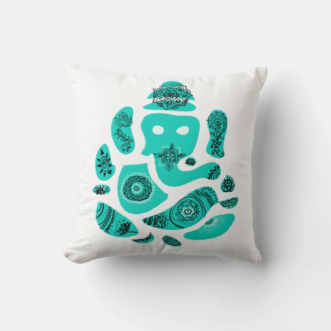 Ganesh Throw Cushion Kussen (Voorkant)