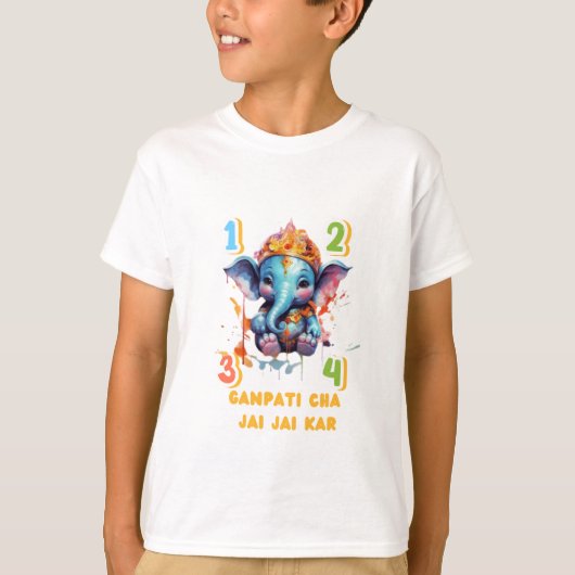 Ganesh Tshirt l Ganesh Festival l Indian Festival (Voorkant)
