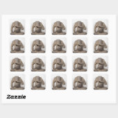 Ganesh, van Tuol Pheak Kin Vierkante Sticker (Vel)