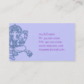 Ganesh Visitekaartje (Achterkant)