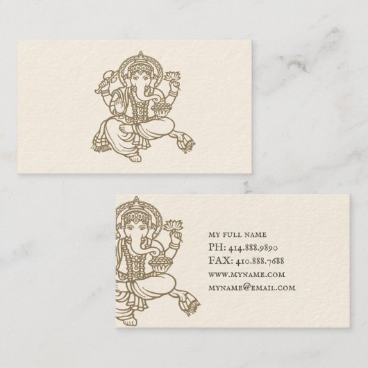 Ganesh Visitekaartje (Voorkant / Achterkant)