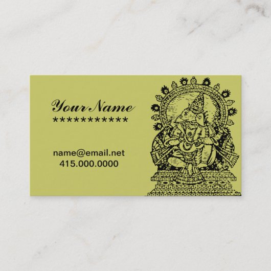 Ganesh Visitekaartje (Voorkant)